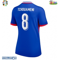 Frankrike Aurelien Tchouameni #8 Hjemmedrakt Dame EM 2024 Kortermet